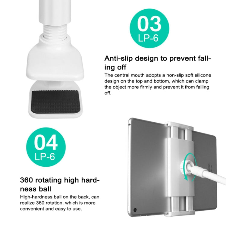 UBN-26 Universal 360 Degrees Rotating Detachable Two-stage Lazy Bracket Mobile Phone / Tablet Desktop Bracket